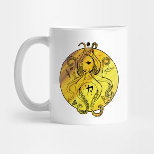 Gold Crown Octopus Mug